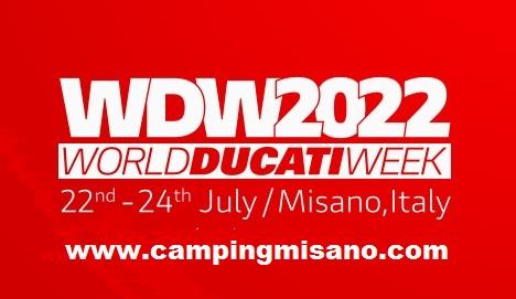 INSCRIPTION WDW - WORLD DUCATI WEEK - MISANO DU 22 AU 24 JUILLET 2022